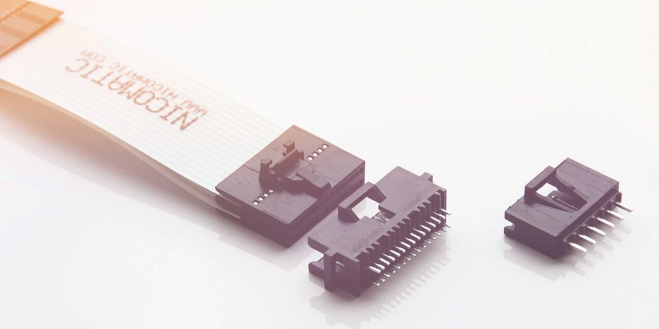 Rugged flat flex cable to PCB connection system from Nicomatic offers full design versatility