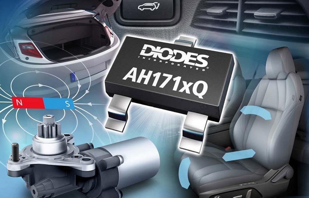 Low-Voltage Hall Latches from Diodes Incorporated Enable High-Sensitivity Sensing in Industrial and Automotive Motor Control Applications