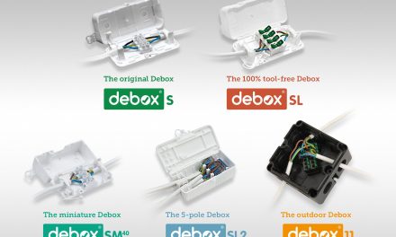 Hylec celebrates a decade of Debox – the versatile in-line junction box family that saves electrical installers time & money