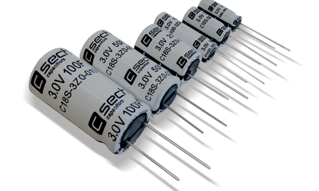 High-quality materials and high-end production enable a good price-performance ratio: SECH high-performance ultracapacitors – now at Rutronik