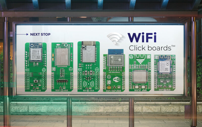 Now you can send a selfie from anywhere: MIKROE adds Wi-Fi 8 Click to growing family of Wi-Fi peripheral development boards