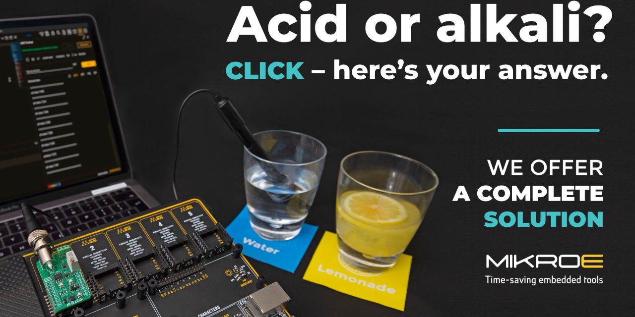 Acid or alkali? Click – here’s your answer, from MIKROE
